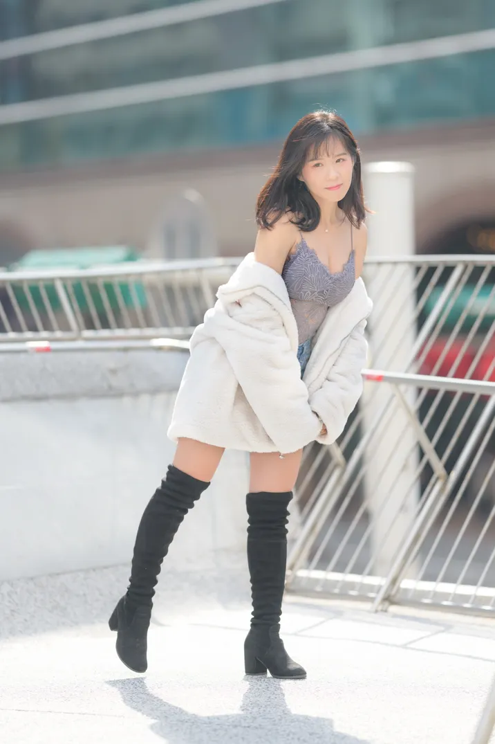 [Mzsock] NO.215 YoYo denim shorts and boots street photography#[105P]-2